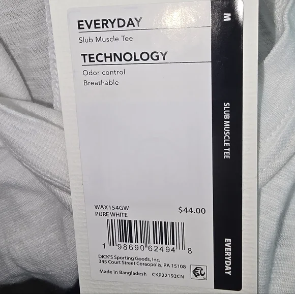 NWT Women's Calia White Sleeveless Muscle Tank Top Size: Medium - Picture 4 of 6